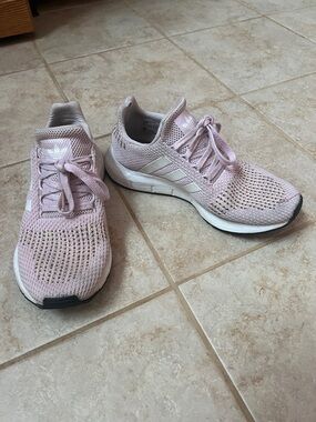 adidas Women’s Light Pink Knit Running Shoes